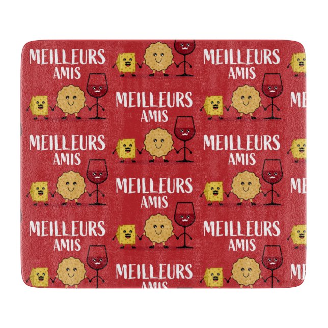 Funny French cheese lovers   Cutting Board (Front)