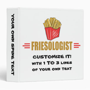 Funny French Fries Binder