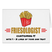 Funny French Fries Cards (Front Horizontal)