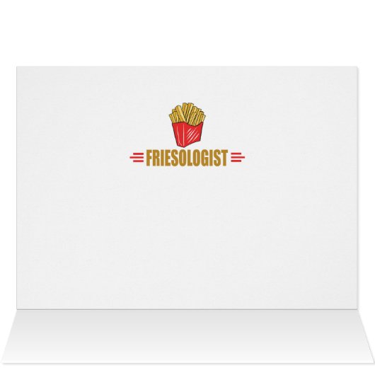 Funny French Fries Cards (Inside Horizontal (Top))