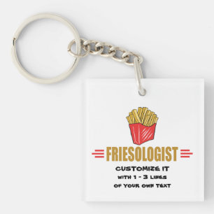Funny French Fries Keychain