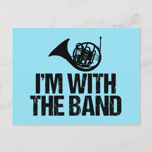 Funny French Horn Postcard