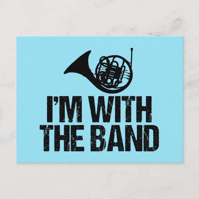Funny French Horn Postcard (Front)