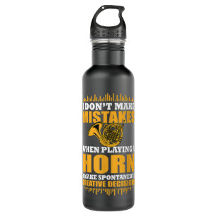 Funny French Horn Saying Gift Horn Player279 Stainless Steel Water Bottle