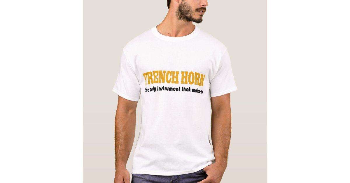 funny french horn t shirts