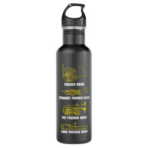 Funny French Horn Variations3 Stainless Steel Water Bottle