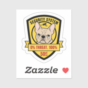 Funny Frenchie Security System Judgment Dog Mom Gi Sticker
