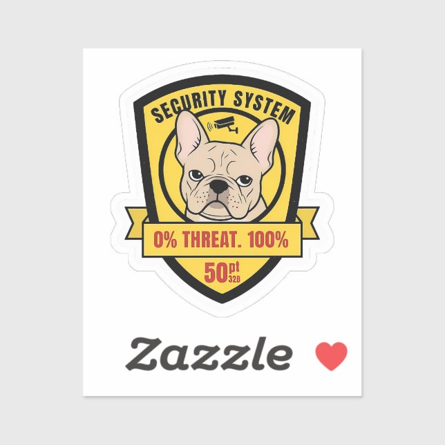 Funny Frenchie Security System Judgment Dog Mom Gi Sticker (Sheet)