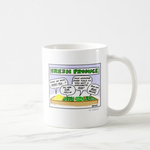 Funny Fresh Produce Cartoon Vegetables Mug