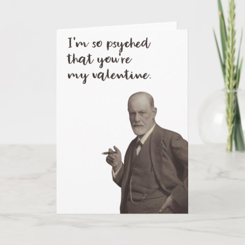 Funny Freud Psychology Valentine Card
