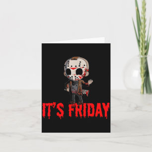 Funny Friday 13th Funny Halloween Horror Card