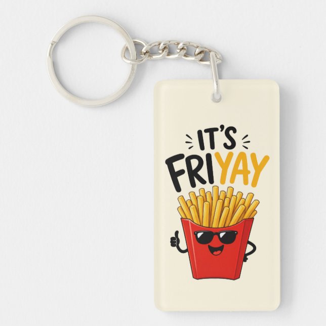 Funny Friday Keychain (Front)