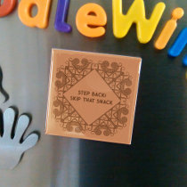 Funny Fridge Step Back! Skip That Snack Border Art