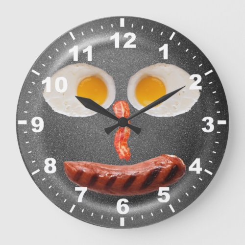 Funny Fried Eggs Kitchen Wall Clock
