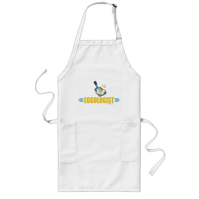 Funny Fried Eggs Long Apron (Front)