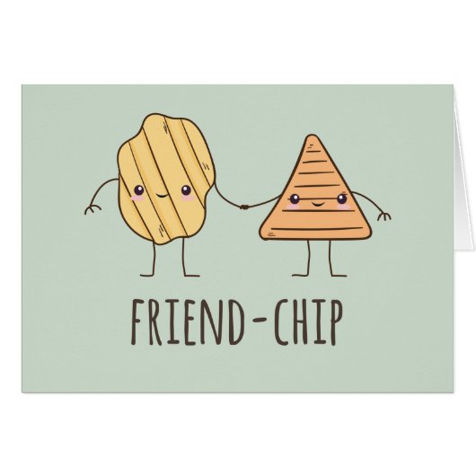 Funny Friend-chip potato chips Cards (Front Horizontal)