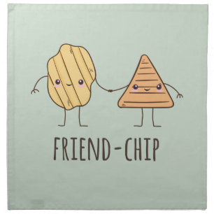 Funny Friend-chip potato chips Cloth Napkin