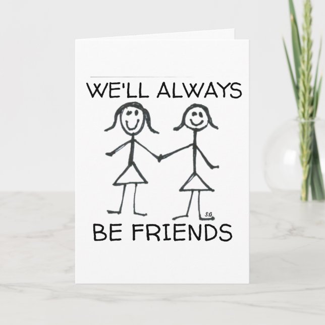  FUNNY FRIENDSHIP BFF GREETING CARDS (Front)