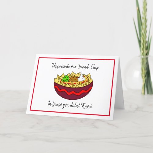 Funny Friendship Card Food Puns Card