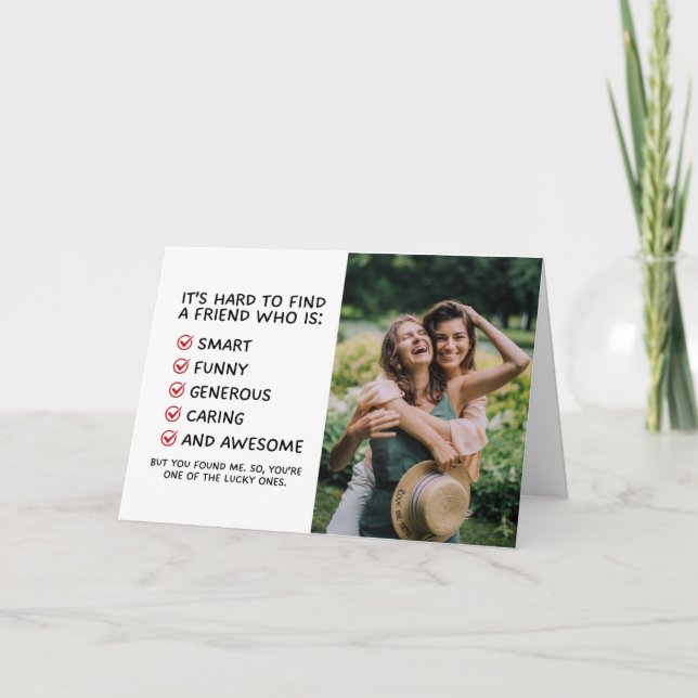 Funny Friendship Card for Best Friend (Front)