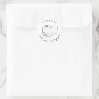 Funny Friendship Classic Round Sticker | Zazzle