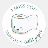 Funny Friendship Classic Round Sticker