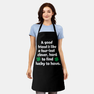 Funny friendship quote apron