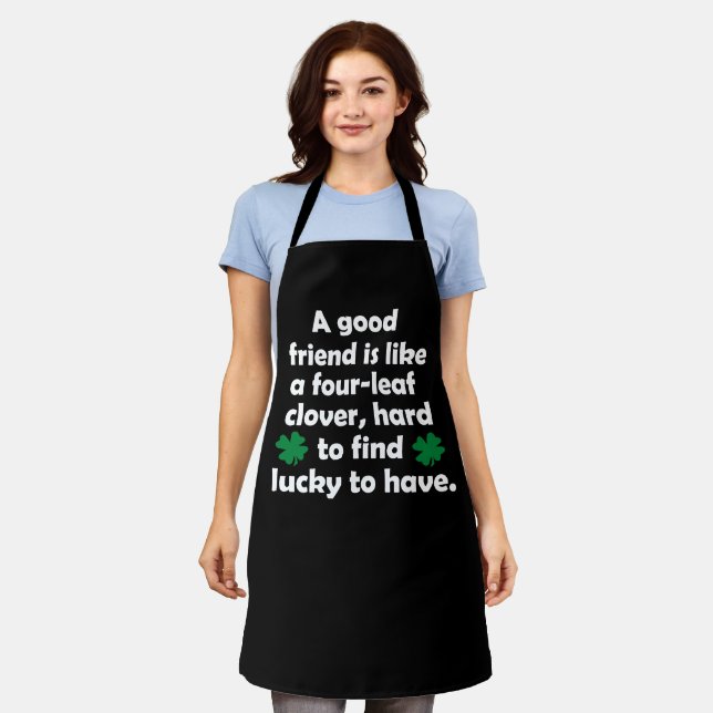Funny friendship quote apron (Worn)
