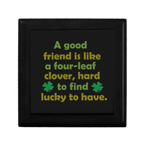 Funny friendship quote gift box