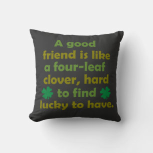 Funny friendship quote throw pillow