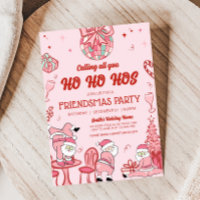 Funny Friendsmas Santa Ho Ho Hos Christmas Party