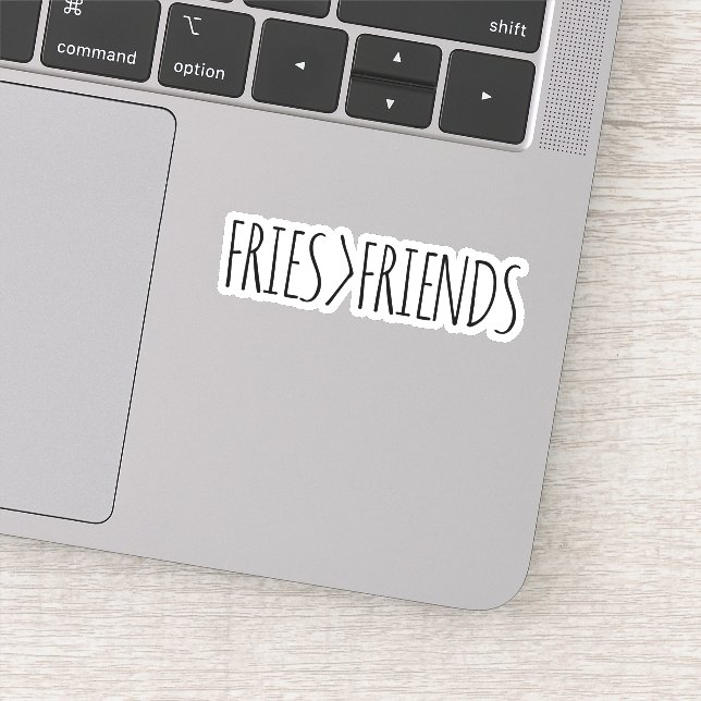FUNNY FRIES OVER FRIENDS STICKER (Detail)