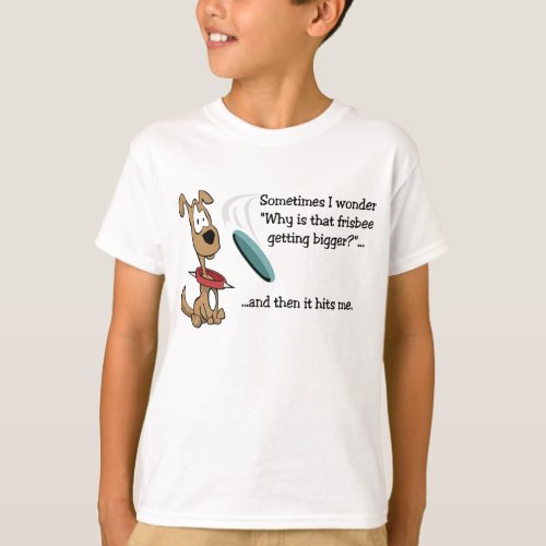 Funny Frisbee Dog T_Shirt
