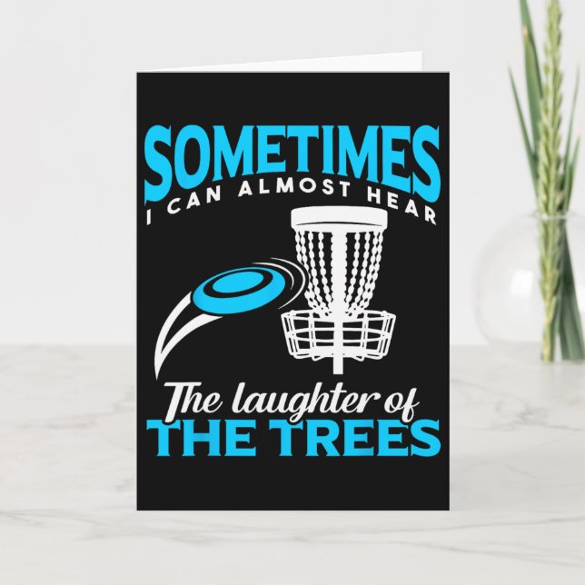 Funny Frisbee Golf Disc Golf Player Men  Card (Front)