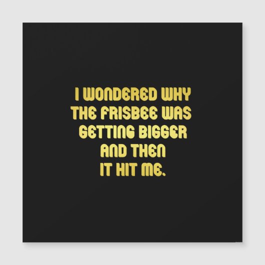 Funny Frisbee Joke (Front)