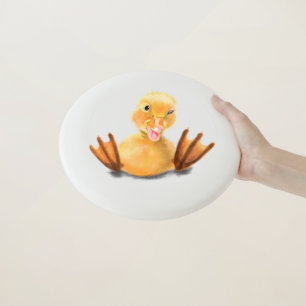Funny Frisbee with Happy Yellow Duck - Smile 