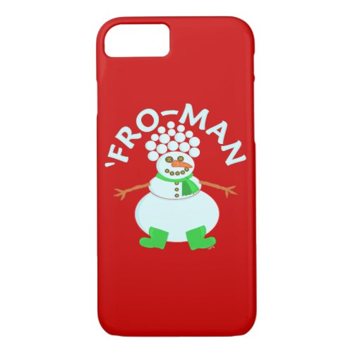 Funny Fro Snowman Christmas iPhone 87 Case