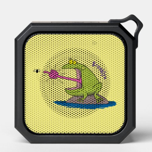 Funny frog and fly cartoon bluetooth speaker