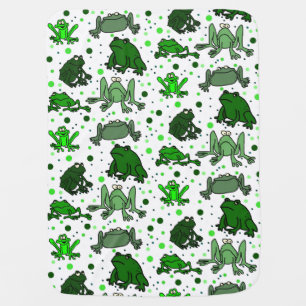 Funny Frog Baby Blanket