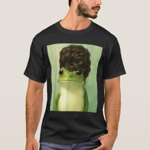 Funny Frog Beehive Bob Haircut Meme  T-Shirt