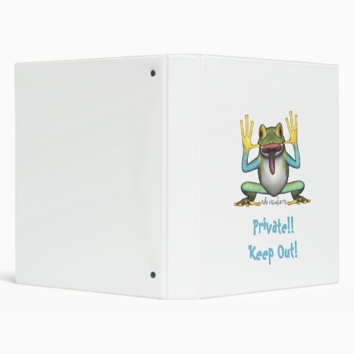 Funny Frog binder