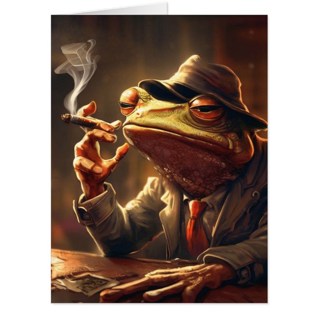 FUNNY FROG BIRTHDAY BIG GREETING CARDS (Front)