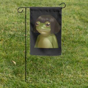 Funny Frog Bob Haircut Meme Frogs Animal Lovers Garden Flag