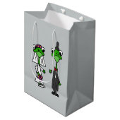 Funny Frog Bride and Groom Gift Bag (Front Angled)