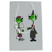 Funny Frog Bride and Groom Gift Bag (Front)