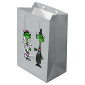 Funny Frog Bride and Groom Gift Bag (Back Angled)