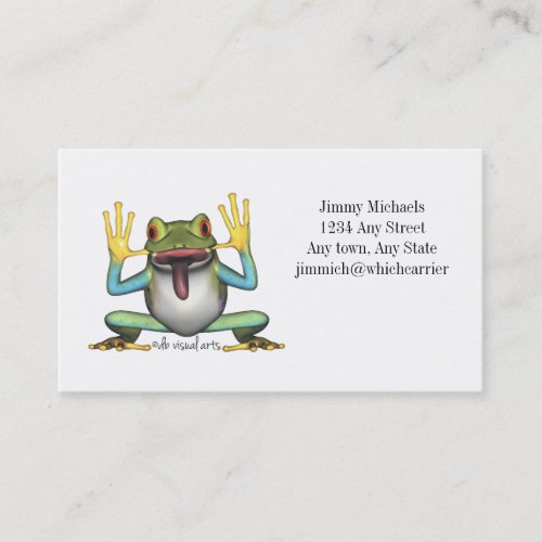 Funny Frog Business card