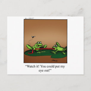 Funny Frog Cartoon Art Gifts! Postcard