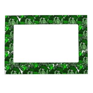 Funny Frog Cartoon Magnetic Frame