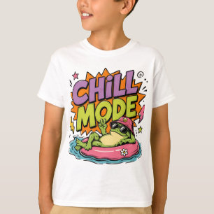 Funny Frog Chill Mode Aesthetic Kids T-ShT-Shirt T-Shirt